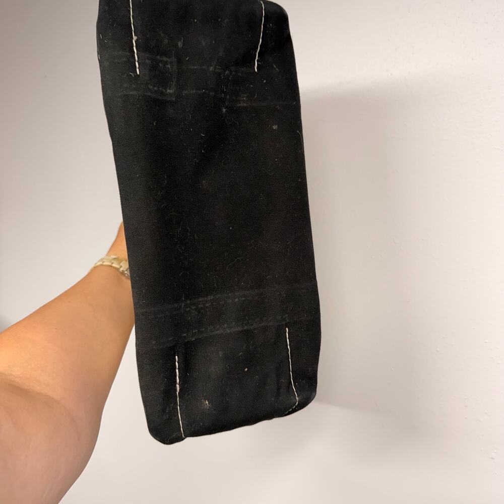 VTG 90's L.L. Bean Boat & Tote Canvas Bags SET OF 2 Dance Court Black Handles - Picture 10 of 15